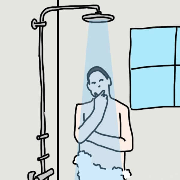 A zuhany alatt kreatívabbak vagyunk – a zuhanyzó hatás